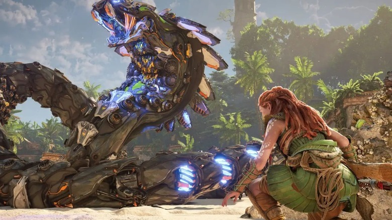 Horizon: Forbidden West Aloy versus mecha-snake