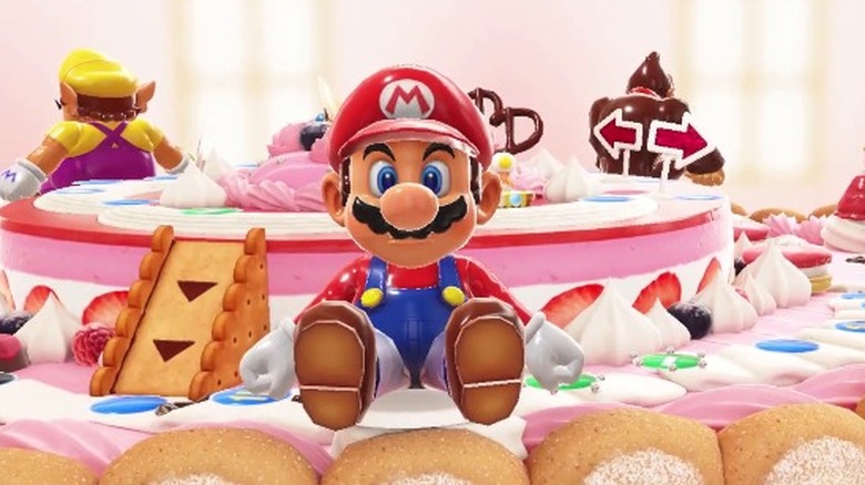 Mario on cake