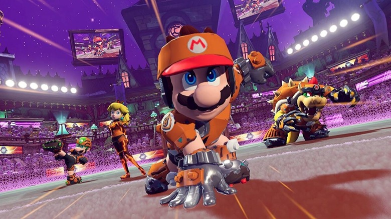 Mario Strikers Mario and the squad ready to play