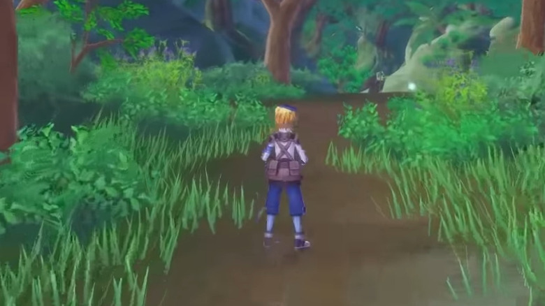 Rune Factory 5 player in woods