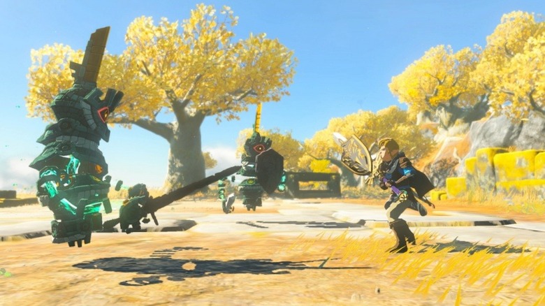 Link fighting guardians