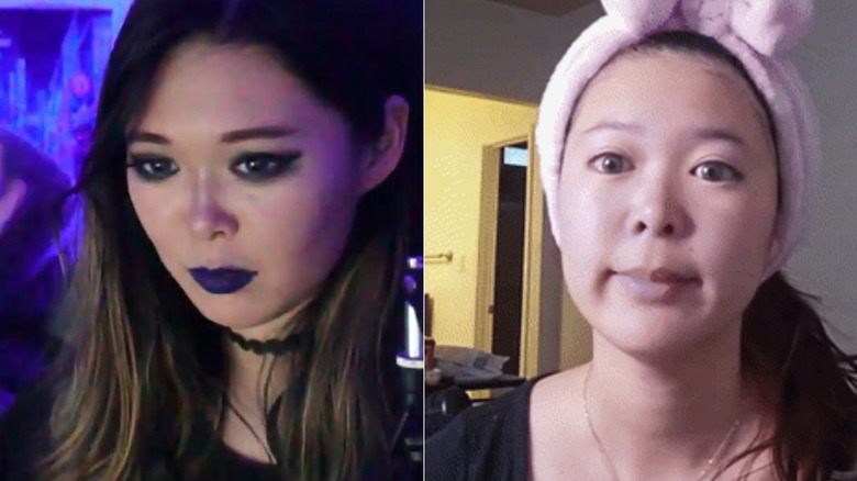 Extra Emily makeup/no makeup comparison