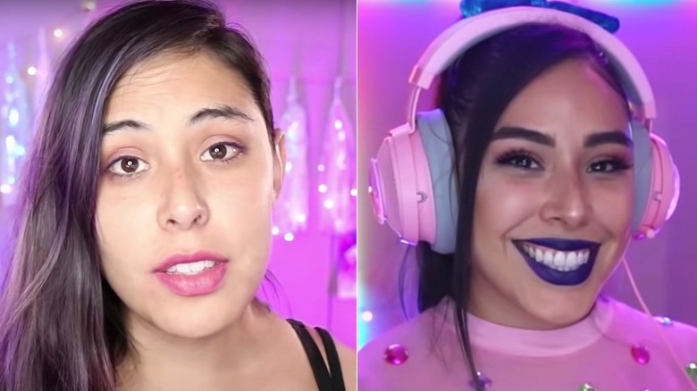 iHasCupquake with and without makeup
