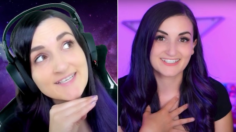LaurenzSide with and without makeup
