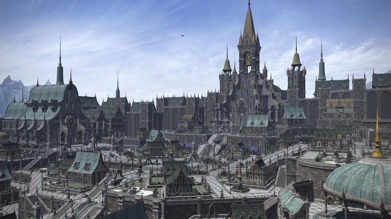 Final Fantasy 14 Housing District Aerial