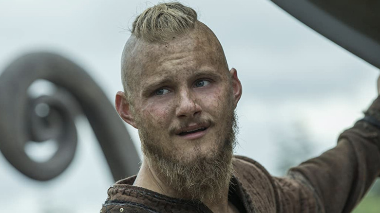 Alexander Ludwig looking at camera