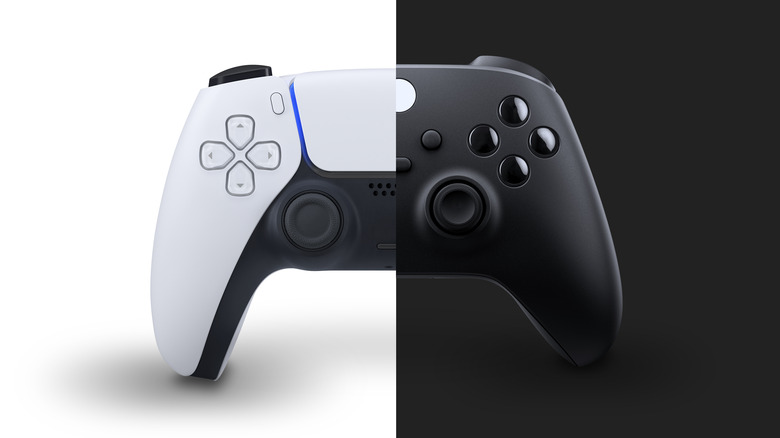 DualSense and Xbox controllers split