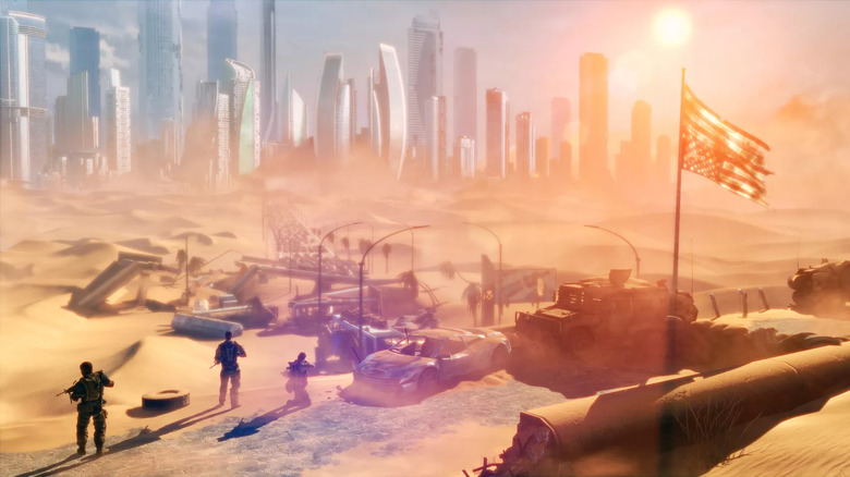 Spec Ops: The Line Dubai skyline with Delta Squad