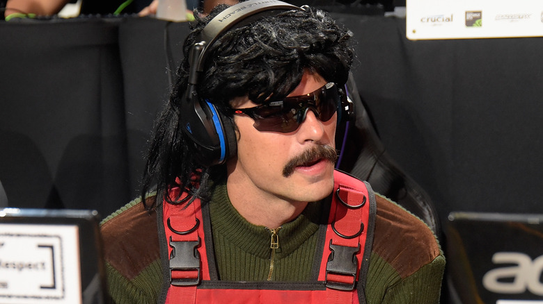 Dr Disrespect talking at event