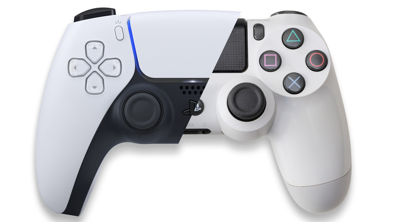 PS5 and PS4 controller