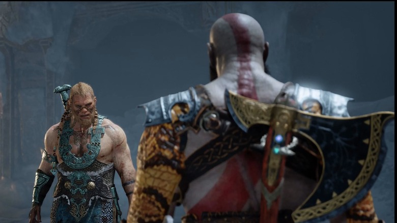 Kratos confronting Magni