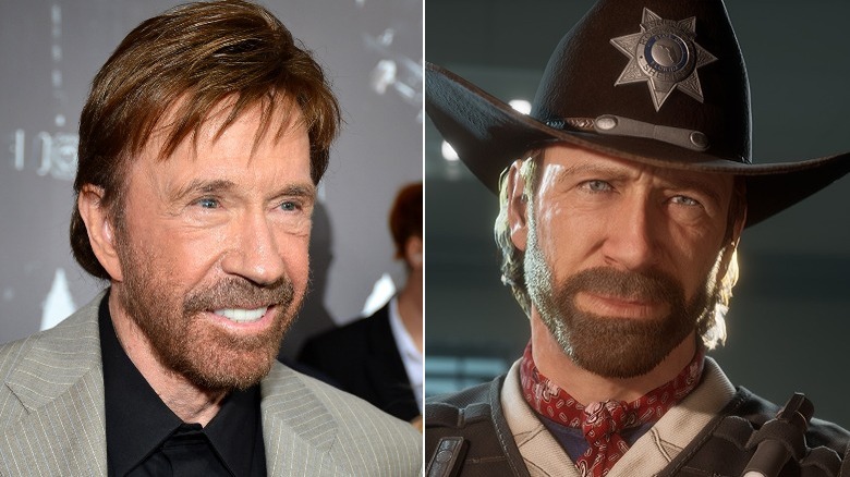 Chuck Norris red carpet and Sheriff Norris Crime Boss Rockay City