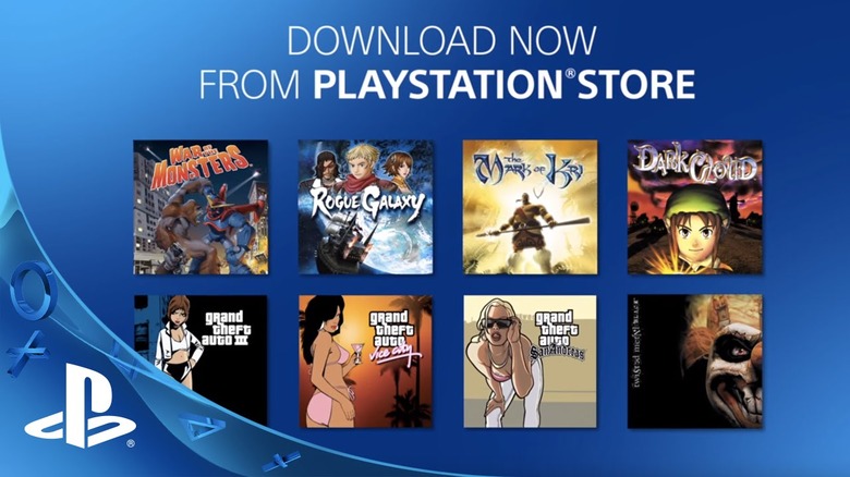 PS2 on PS4 PS Store