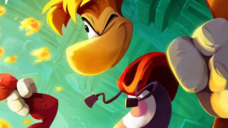 Rayman getting ready to punch