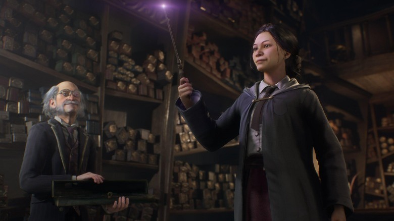 Hogwarts Legacy Ollivander wand shop
