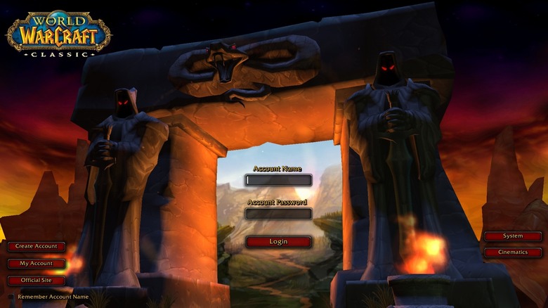 WoW Classic Login