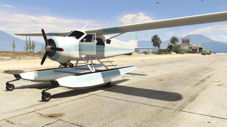 Dodo seaplane on runway