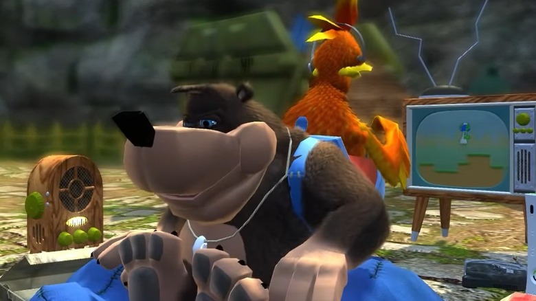 Banjo-Kazooie Playing Videogames