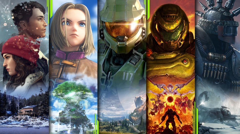 Collage of various Xbox characters 