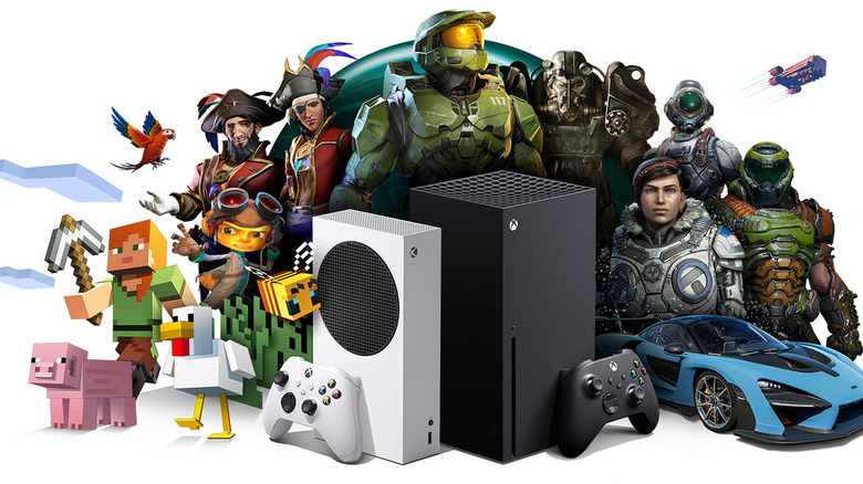 collection of Xbox's iconic characters posing
