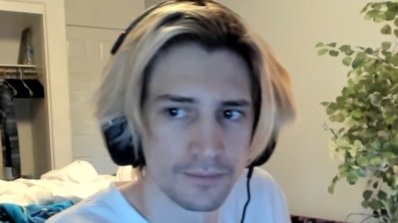 xQc looks concerned