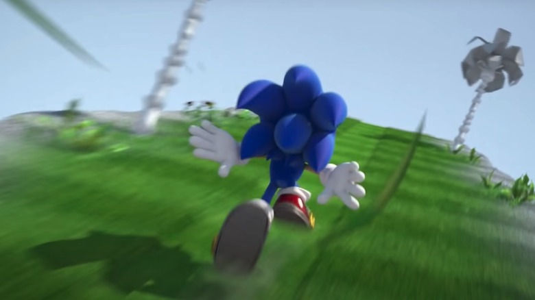 Sonic going fast