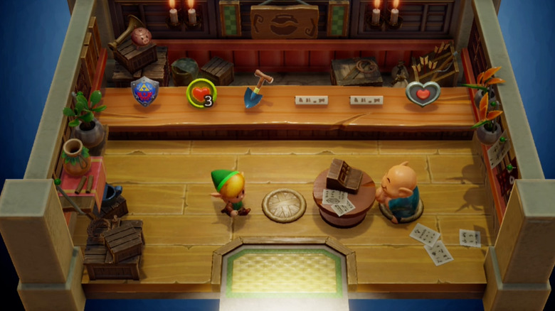Link's Awakening shop