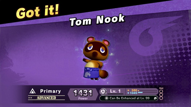 Super Smash Bros. Ultimate Tom Nook spirit