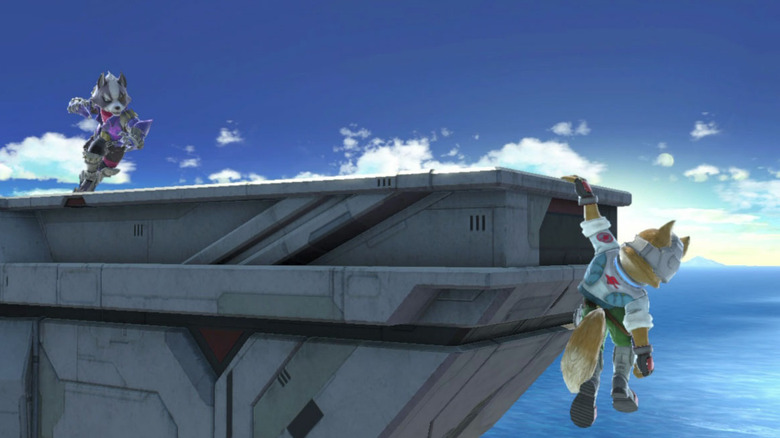 Super Smash Bros. Ultimate ledge grab