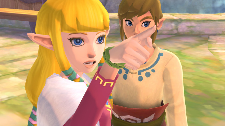 Skyward Sword Zelda yelling meme