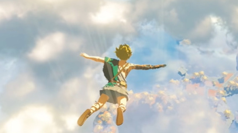 Link flying in Breath of the Wild 2 Trailer