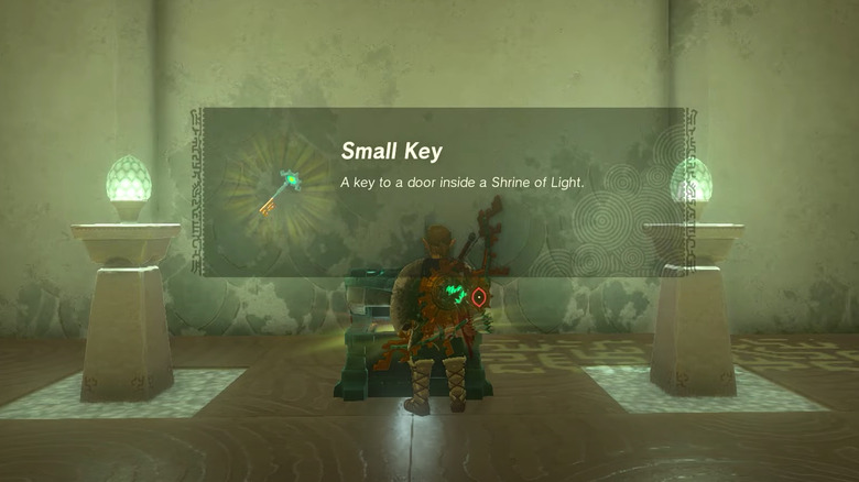 Link before chest with Small Key