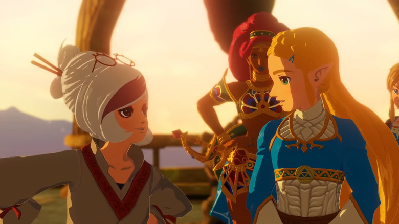 Zelda conversing in cutscene