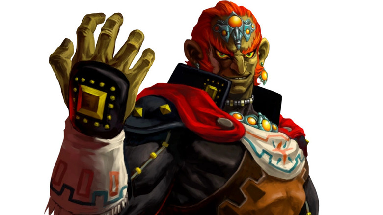 Ganondorf smiling wickedly while making fist